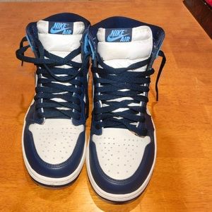 High top Jordan 1 Obsidians